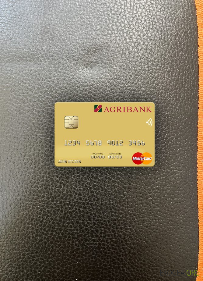 Vietnam Agribank mastercard photolook recto